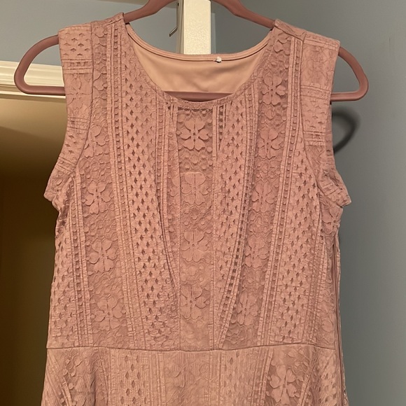 Pink Lace Dress Size Medium - Picture 2 of 10